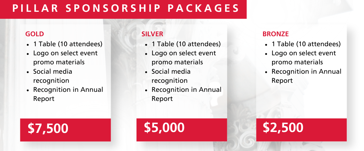 Picture of Pillar Awards 2026 SPONSORSHIP PACKAGES